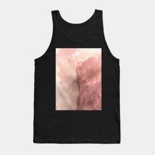 ART BLUSH PINK ROSE CORAL MARBLE DECO GEOMETRIC ABSTRACT DESIGN Tank Top